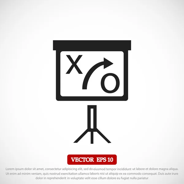 Icono de signo de presentación — Vector de stock