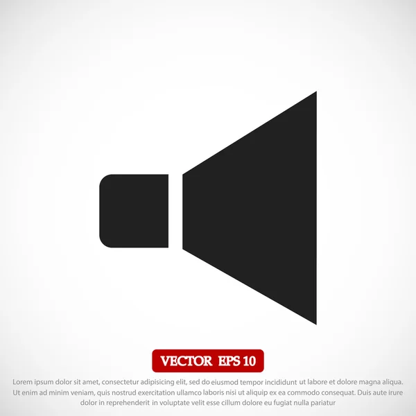 Icono del vector del altavoz — Archivo Imágenes Vectoriales