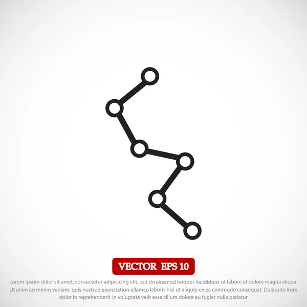 Diagrama ícone vetorial —  Vetores de Stock