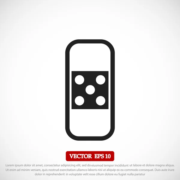 Vector del vendaje icono — Vector de stock