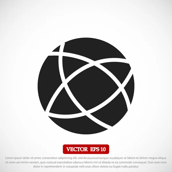 Global technology vector icon — Stock Vector