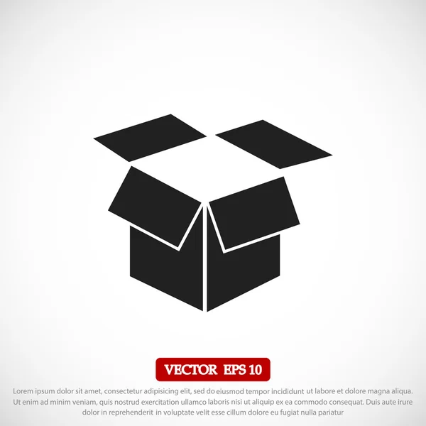 Ikon Vektor Kotak - Stok Vektor