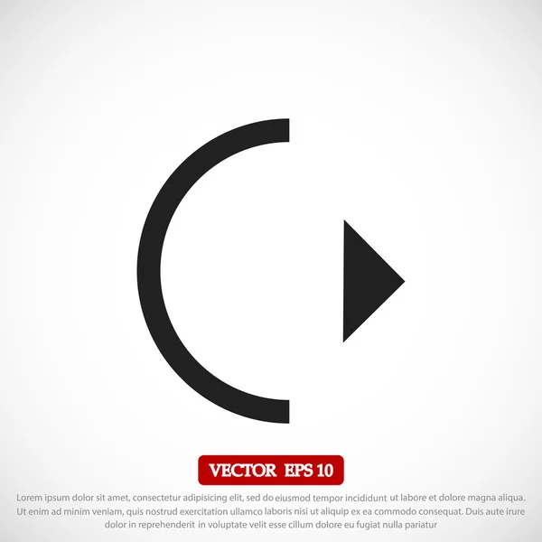 Játssz vector icon — Stock Vector