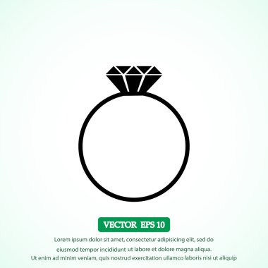 Elmas yüzük simgesi