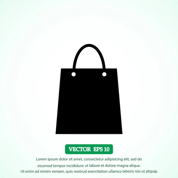 Icono de bolsa de compras — Archivo Imágenes Vectoriales