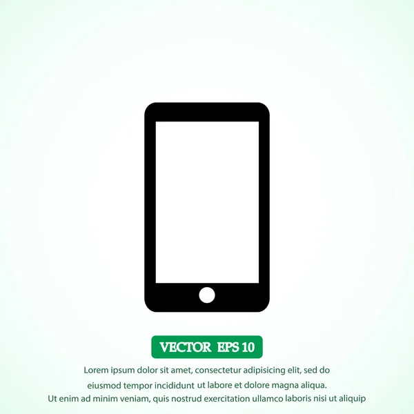 Icône de téléphone mobile — Image vectorielle