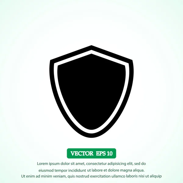 Defence shield icon — Stock Vector