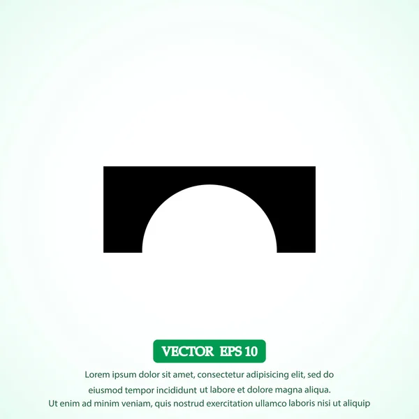 Puente icono vector — Archivo Imágenes Vectoriales