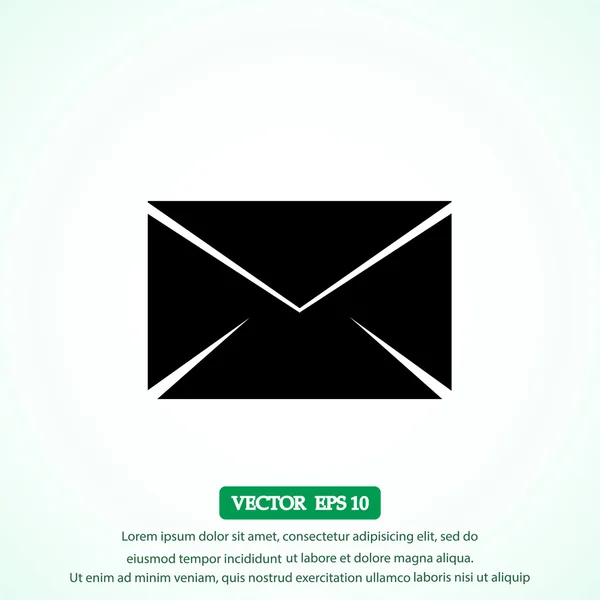 Ícone envelope de correio — Vetor de Stock