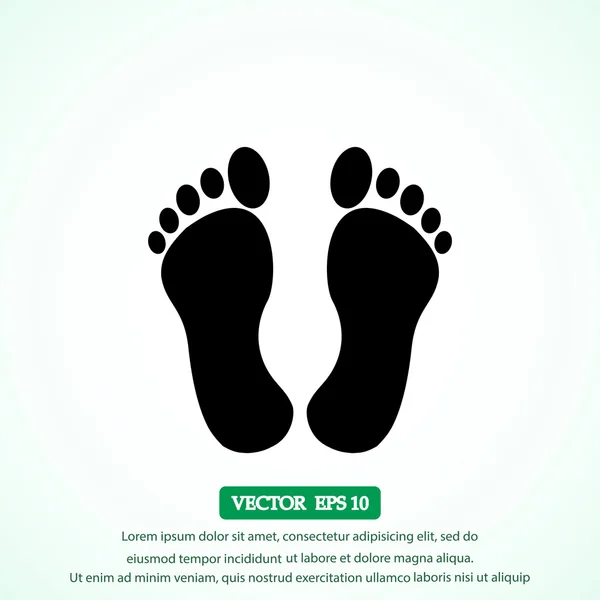 Footprints vector icon — Stock Vector