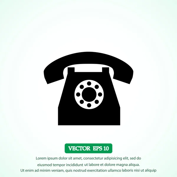 Ícone de telefone retro — Vetor de Stock