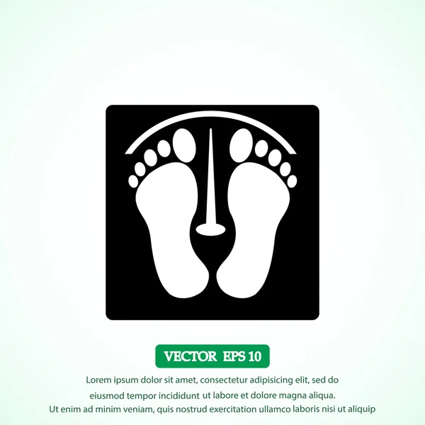 Footprints vector icon — Stock Vector