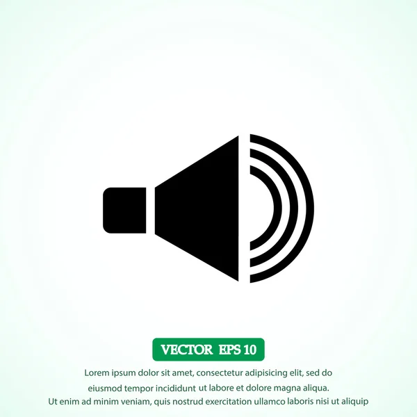 Icono del altavoz volumen — Vector de stock