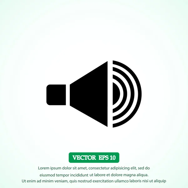 Icono del altavoz volumen — Vector de stock