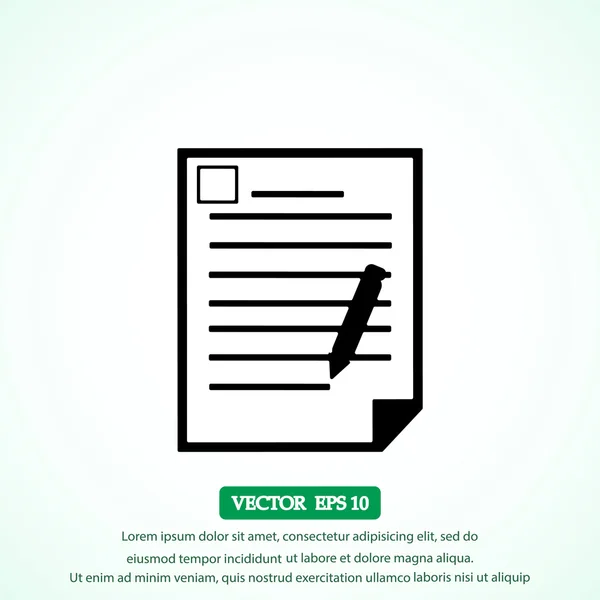 Documento sobre fondo claro — Vector de stock