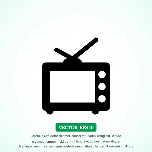 TV-tecken ikonen — Stock vektor