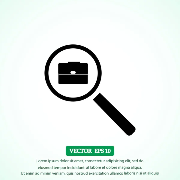 Buscar trabajo icono — Vector de stock