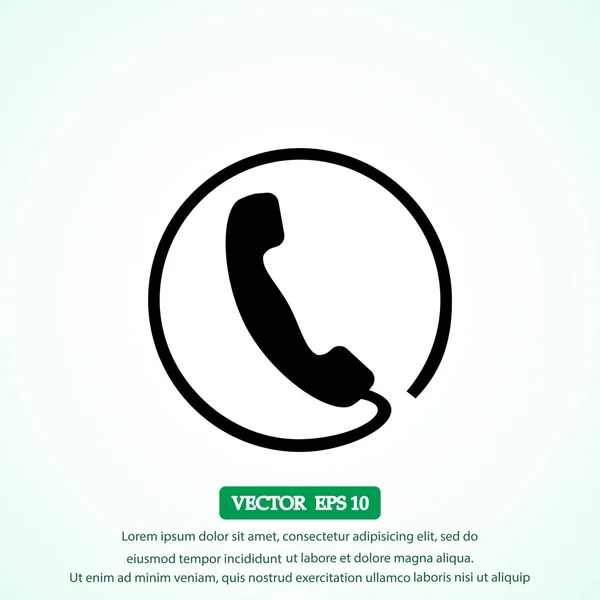 Telefone Ícone de chamada — Vetor de Stock