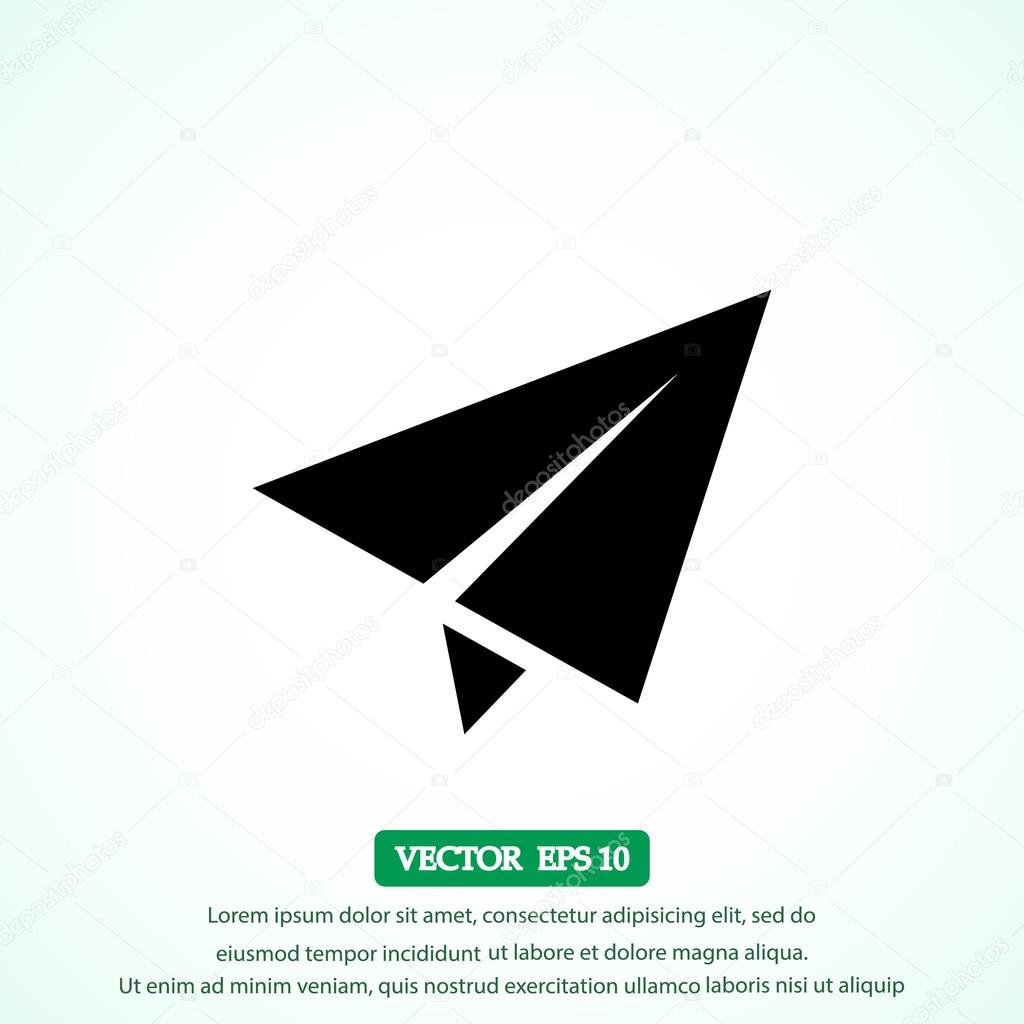 paper plane icon