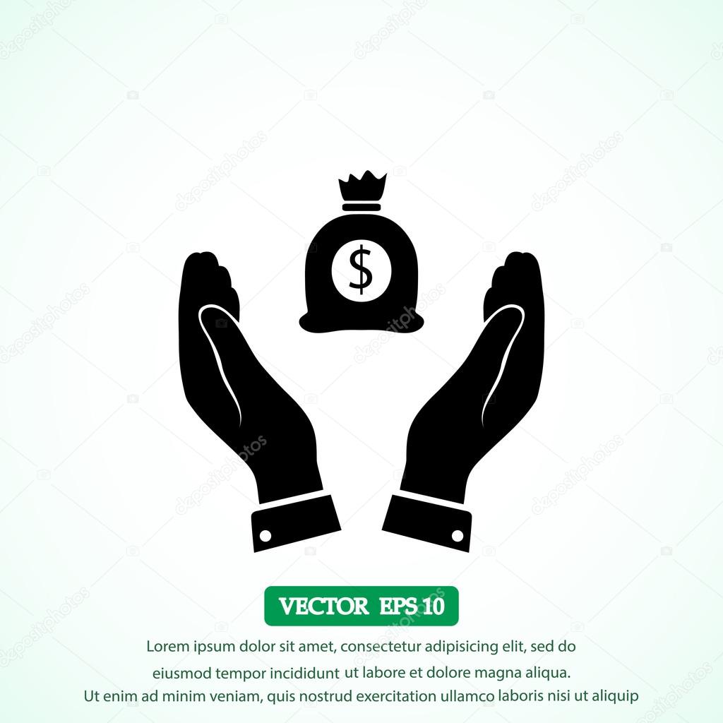 Pictograph of money icon