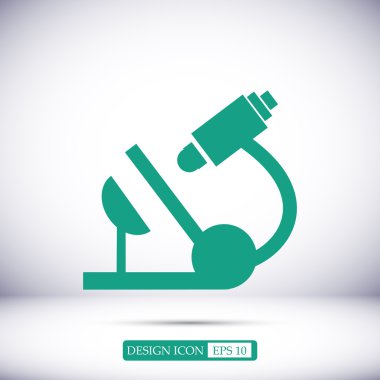 bilimsel mikroskop simgesi