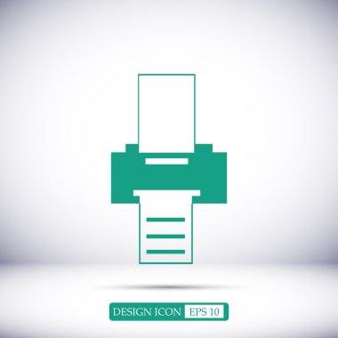 Yazıcı vektör simgesi