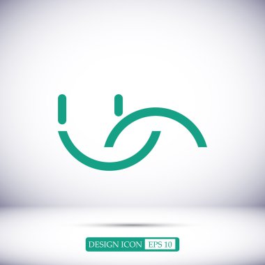 gülümseme vektör simgesi