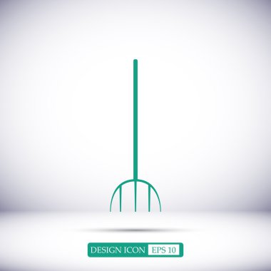 Bahçe çatal simgesi