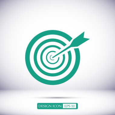 Amaç vektör simgesi