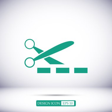 Makas vektör simgesi