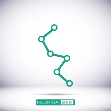 Diyagram vektör simgesi