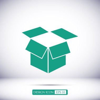 Kutusu vektör simgesi