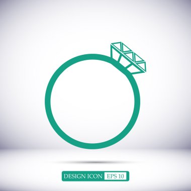 Yüzük vektör simgesi