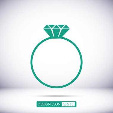 Yüzük vektör simgesi