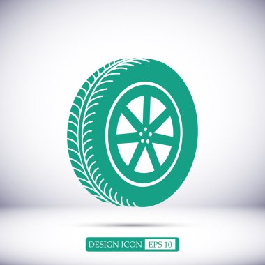 tekerlek vektör simgesi