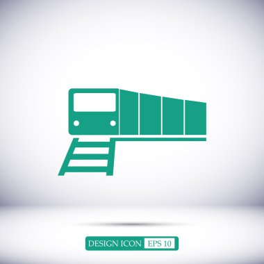 Tren vektör simgesi