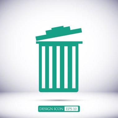 çöp vektör simgesi