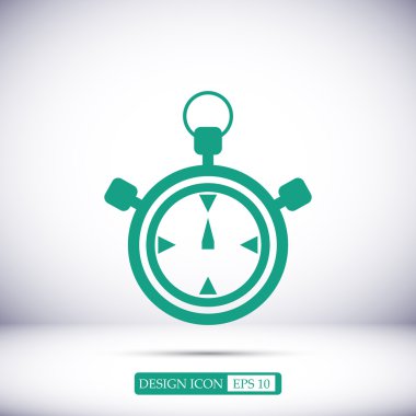 Stopwatch vektör simgesi