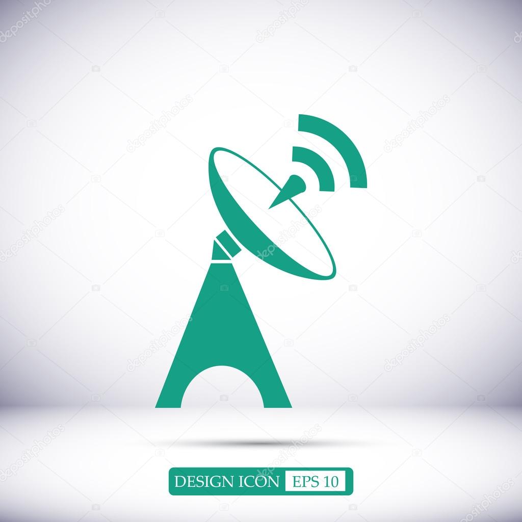 Satellite antenna icon