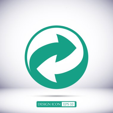 geri dönüşüm işareti simgesi