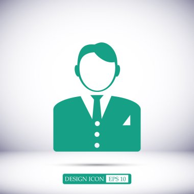 İşadamı siluet simge