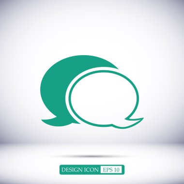 sohbet kabarcıklar simgesi