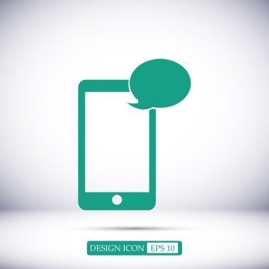 Cep telefonu sms simgesi