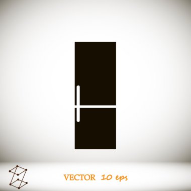 Buzdolabı vektör simgesi