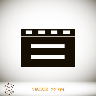 sinema clapper boş alan ile