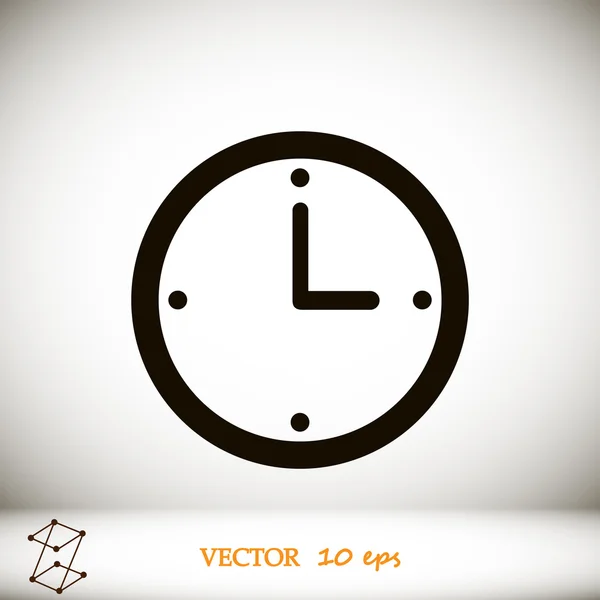 Uhr-Vektorsymbol — Stockvektor