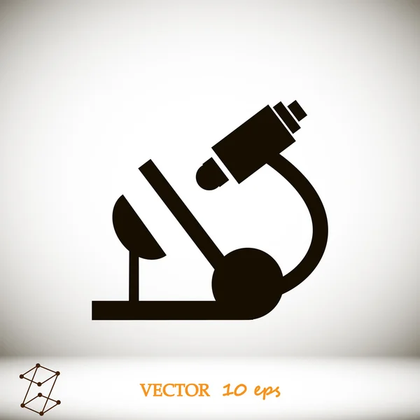 Ikona wektora mikroskopu — Wektor stockowy