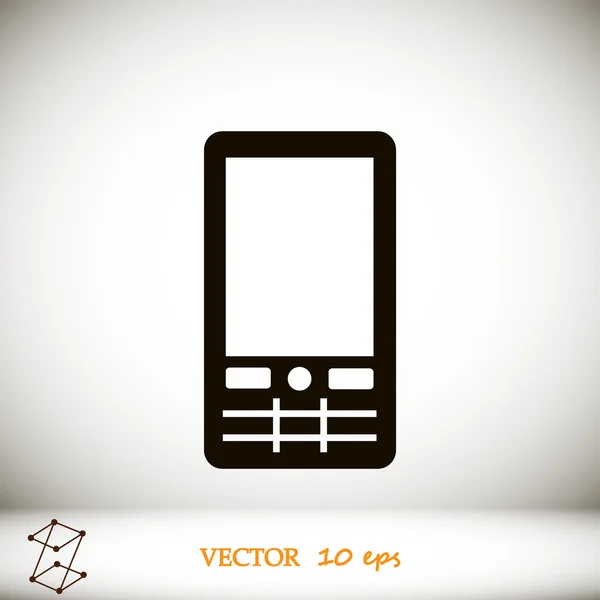 Mobiltelefon ikon — Stock vektor