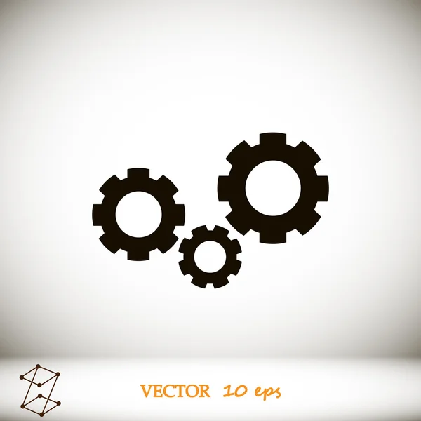Gears vector icon — Stock Vector