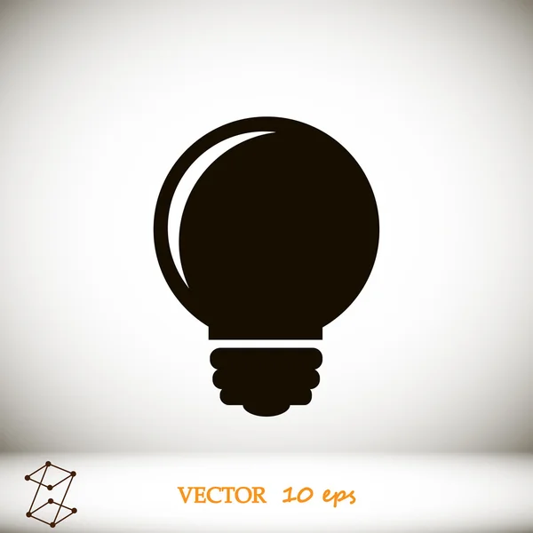 Villanykörte vektor ikon — Stock Vector